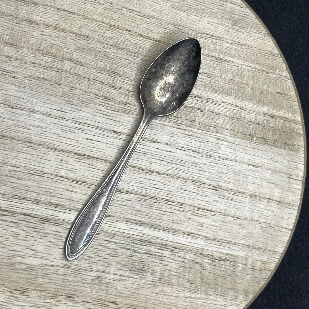 VTG ATQ Oneida Community Silver Plated Spoon 4.25” Patina Tarnished